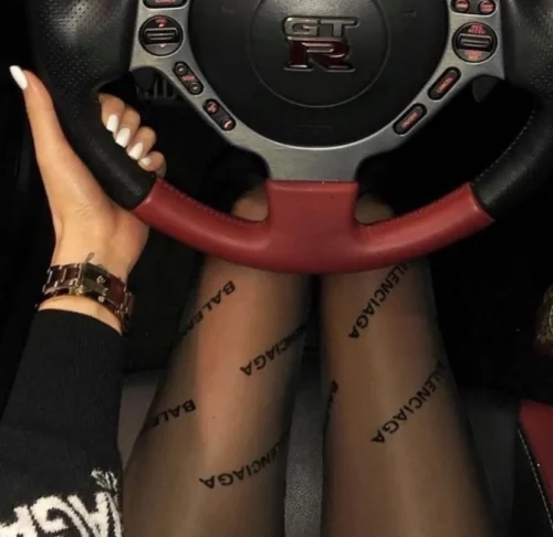 Balenciaga Flocked Stockings