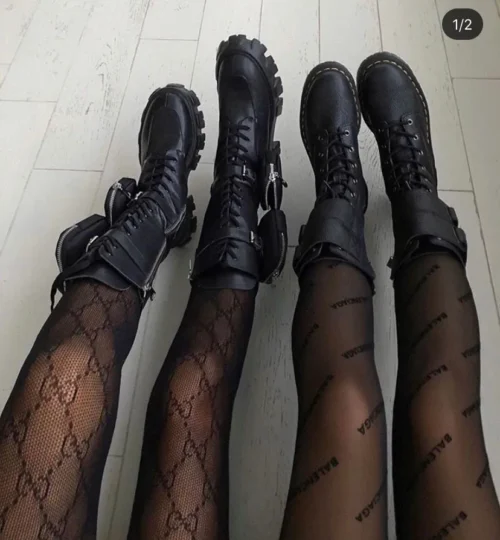 Balenciaga Flocked Stockings