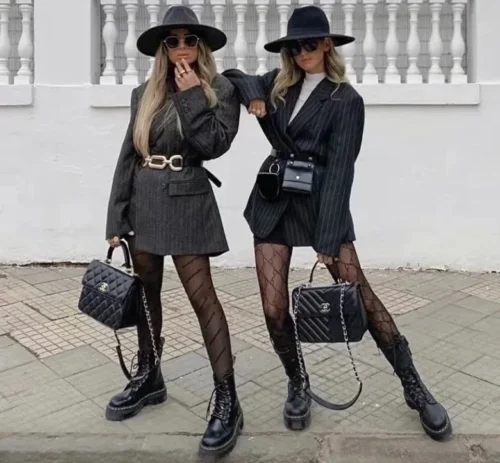 Balenciaga Flocked Stockings