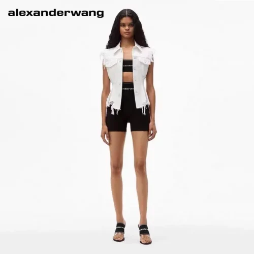 Balenciaga Embroidered Tank Top and Shorts Set