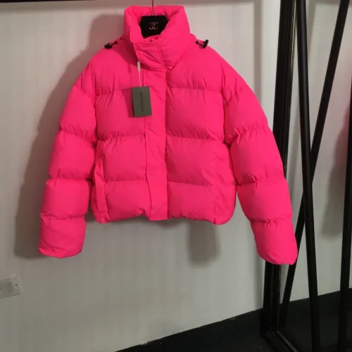 Balenciaga Embroidered Hooded Cropped Jacket
