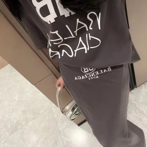 Balenciaga Printed Tie-Waist Skirt