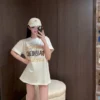 Balenciaga Printed Flocked Rhinestone Oversized T-Shirt