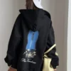 Balenciaga Printed Hooded Zip-Up Jacket