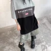 Balenciaga Printed Colorblock Oversized T-Shirt