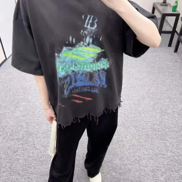 Balenciaga Printed Oversized T-Shirt