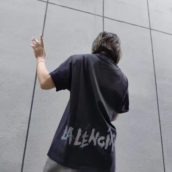 Balenciaga Embroidered Printed T-Shirt
