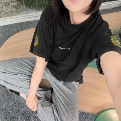 Balenciaga Embroidered Oversized T-Shirt