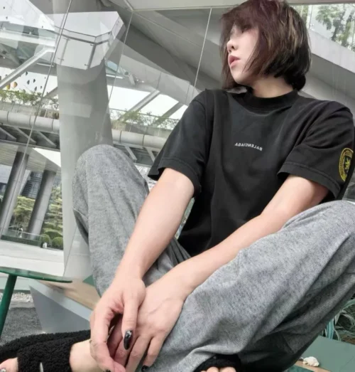 Balenciaga Embroidered Oversized T-Shirt