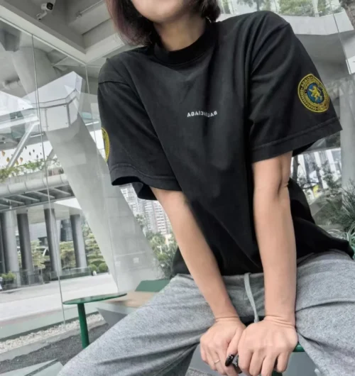 Balenciaga Embroidered Oversized T-Shirt