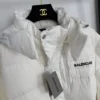 Balenciaga Embroidered Hooded Down Jacket
