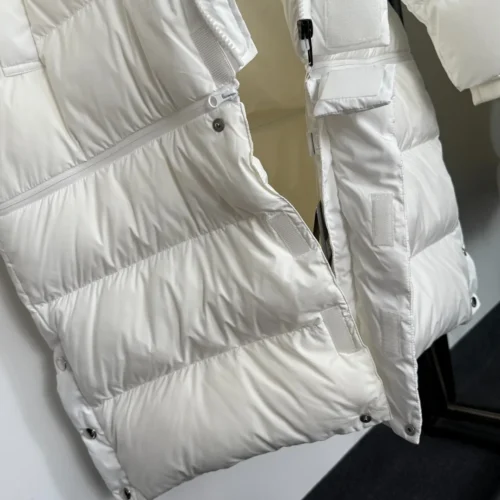 Balenciaga Embroidered Hooded Down Jacket