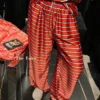 Balenciaga Colorblock Striped Wide-Leg T-Shirt and Pants Set
