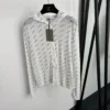 Balenciaga All-Over Print Hooded Logo Jacket