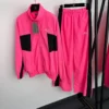Balenciaga Embroidered Colorblock Zip-Up Jacket and Pants Set