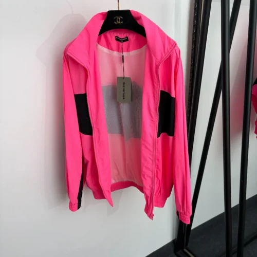 Balenciaga Embroidered Colorblock Zip-Up Jacket and Pants Set