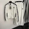 Balenciaga Embroidered Plaid Jacket and Pants Set