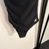 Chanel Printed Colorblock One-Piece Swimsuit