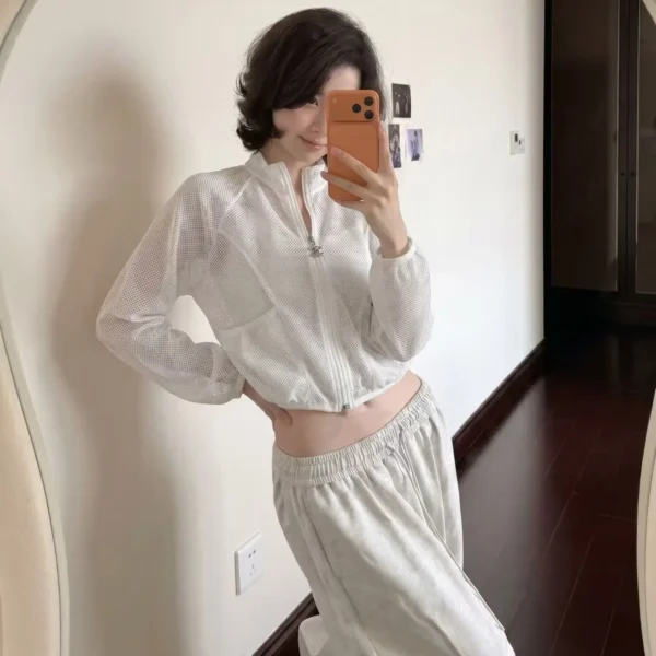 Chanel Cutout Logo Lightweight Jacket