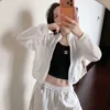 Chanel Cutout Logo Lightweight Jacket