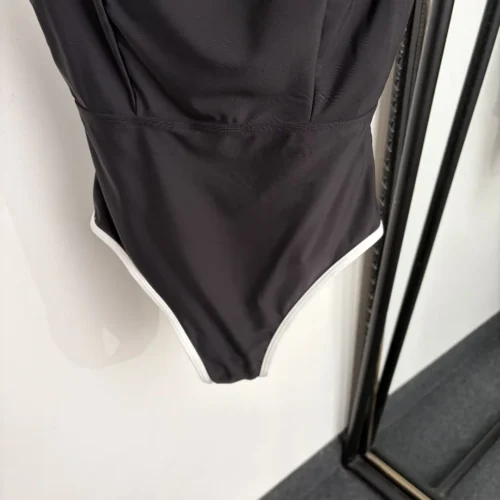 Chanel Colorblock Logo One-Piece Swimsuit