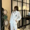Chanel Printed Wide-Leg Drawstring Two-Piece Set