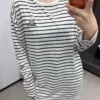 Chanel Embroidered Striped T-Shirt