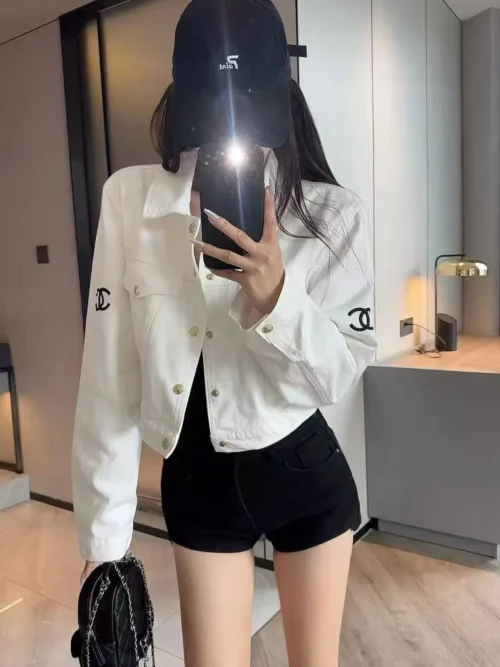 Chanel Denim Embroidered Jacket