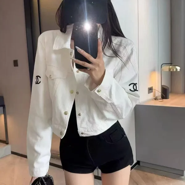 Chanel Denim Embroidered Jacket