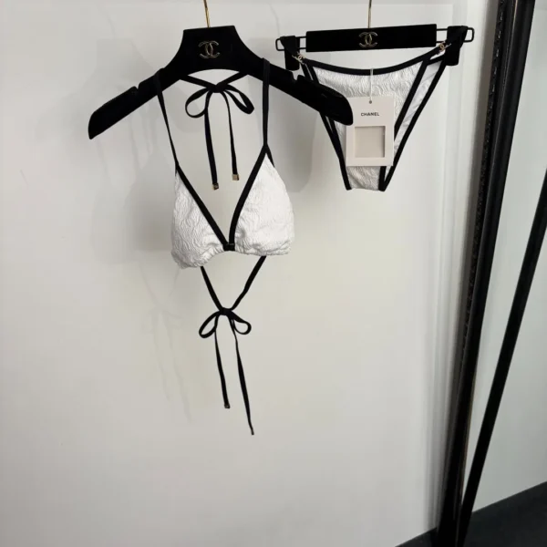 Chanel Tie-Waist Bikini Set