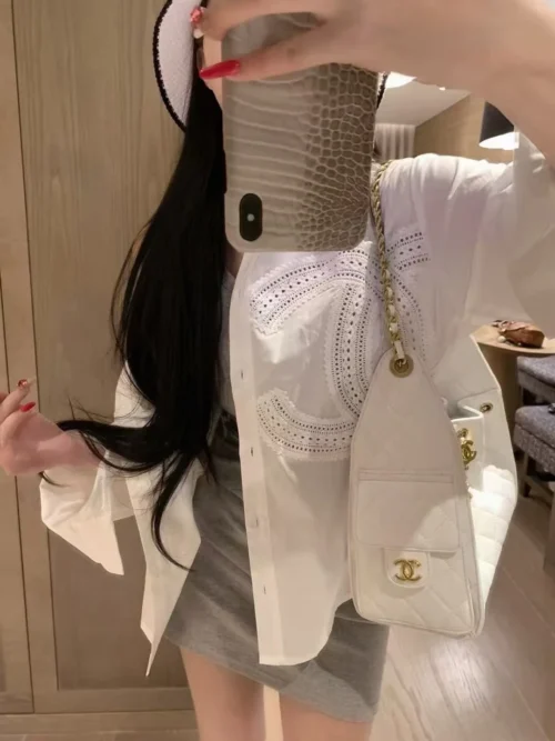 Chanel Lace Embroidered Shirt