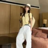 Chanel Lace Sheer Cutout Embroidered T-Shirt