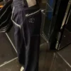 Chanel Denim Lace High-Waist Wide-Leg Jeans
