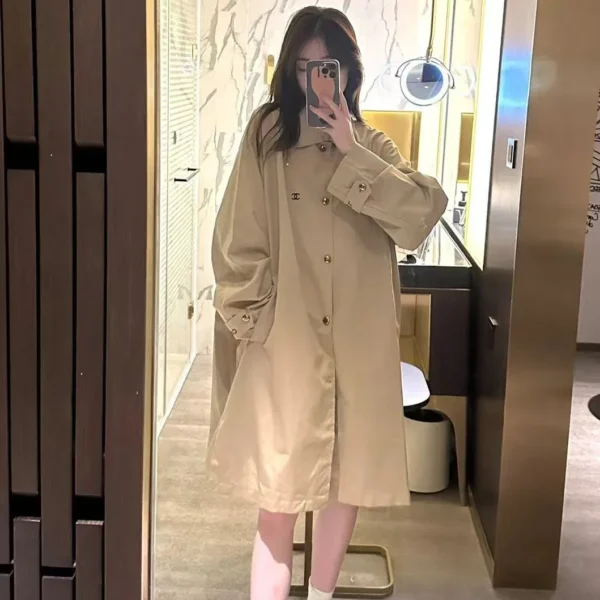 Chanel Collared Trench Jacket