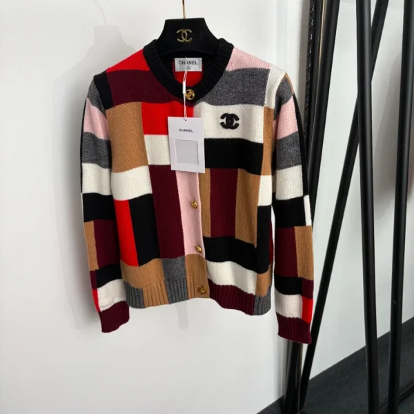 Chanel Colorblock Cardigan