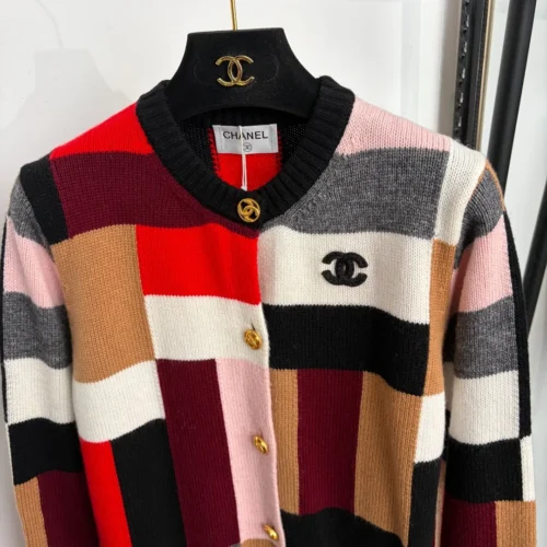 Chanel Colorblock Cardigan