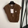 Chanel Embroidered Collared Knit Sweater