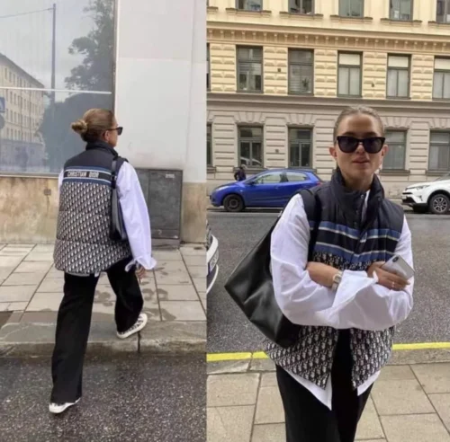 Dior Reversible Monogram Printed Puffer Vest