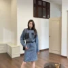 Dior Denim Jacquard Monogram Dress