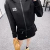 Dior Embroidered Hooded Zip-Up Drawstring Jacket and Pants Set