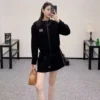 Dior Embroidered Hooded Zip-Up Drawstring Jacket and Pants Set