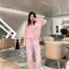 Dior Colorblock Striped Hooded Zip-Up Jacket and Pants Set