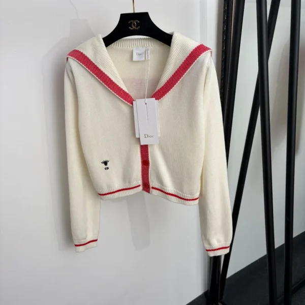 CLDIOR0026-01 Dior Embroidered Colorblock Cardigan