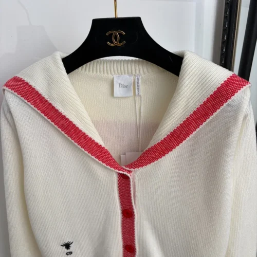 Dior Embroidered Colorblock Cardigan