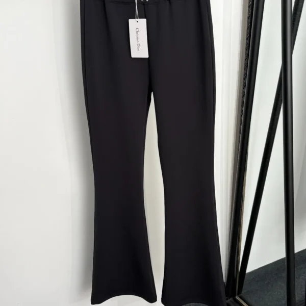 Dior Rhinestone Slim-Fit Logo Pants