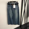 Dior Denim High-Waist Skirt