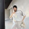 Dior Embroidered Hooded Zip-Up Jacket and Pants Set