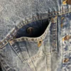 Dior Denim Monogram Striped Jacket and Pants Set