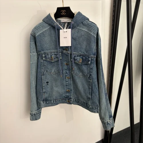 Dior Denim Monogram Hooded Jacket