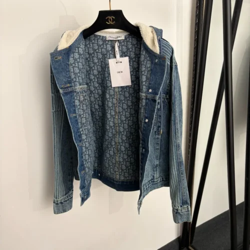 Dior Denim Monogram Hooded Jacket